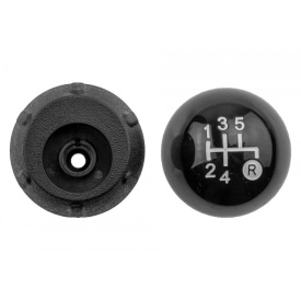 Nuca schimbator de viteze compatibil cu Fiat 500 2007-2015, 5 trepte, culoare negru - Img 2
