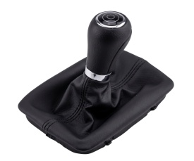 Nuca schimbator de viteze cu rama si manson piele ecologica compatibil Mercedes Clasa C W204 2007-2014, cutie automata, culoare negru