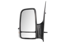 Oglinda retovizoare completa, (electric, convexa, incalzita, crom) parte montare STANGA compatibil cu VW Crafter 2006->