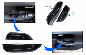 Ornament Depozitare Usi fata compatibile cu Mercedes C-Class W205 S205 2014-2018 GLC X253 2015-2018 - Img 2