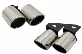 Ornamente Evacuare compatibil cu Audi A4 B8 B9 2009-> S4 Quad Design - Img 2