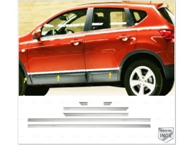 Ornamente inox bandouri laterale compatibil Nissan Qashqai I +2, 2007-2014 - Img 2