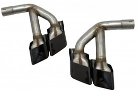 Ornamente toba compatibil cu AUDI Q7 4M 2015-2019 SQ7 Design Negru doar pentru Benzina - Img 3