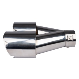 Ornamente toba inox dublu, finisaj lucios, parte montare stanga, diametru intrare 6,3 cm - Img 3
