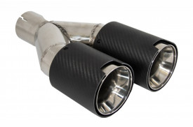 Ornamente toba Sistem de evacuare Carbon Fiber Finisaj Mat 6cm 2.36inch - Img 2