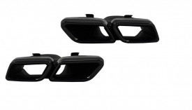Ornamente tobe compatibil cu sistemul de evacuare Mercedes Benz C-Class GLE W166 GLC W253 X253 C253 C217 Negru Emerald - Img 1