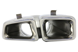Ornamente tobe pentru sistemul de evacuare compatibil cu Mercedes M-Class W166 2012-2015 CLS-Class W218 Facellift CLS630 Crom - Img 8