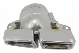 Ornamente tobe pentru sistemul de evacuare compatibil cu Mercedes M-Class W166 2012-2015 CLS-Class W218 Facellift CLS630 Crom - Img 4