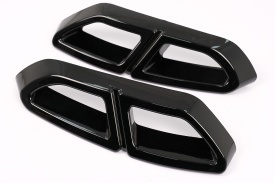 Ornamente tobe sistem de evacuare compatibil cu VW Passat B8 3G (2015-2019) Negru Lucios - Img 3