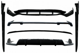 Pachet Exterior Aero compatibil cu BMW X5 G05 2018-> M-Tech Black Knight Design Negru Lucios - Img 2