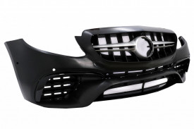 Pachet Exterior compatibil cu Mercedes E-Class W213 2016-2019 E63 Design cu Difuzor si Ornamente Tobe Crom - Img 5