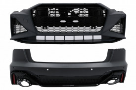 Pachet Exterior Complet compatibil cu Audi A6 C8 4K Limousine 2018-2022 Racing Design - Img 2