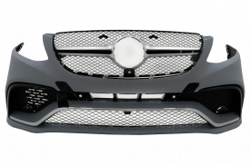 Pachet Exterior Complet compatibil cu Mercedes GLE W166 SUV 2015-2018 Negru Crom - Img 3