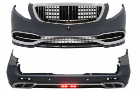 Pachet Exterior Complet compatibil cu Mercedes V-Class W447 2014-2019 2020 Design - Img 2