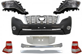 Pachet exterior Kit Conversie Complet Facelift 2014-> look compatibil cu TOYOTA Land Cruiser Prado J150 2009-2013 - Img 2