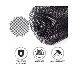 Plasa tuning grila, dimensiune 1.2 x 0.2m, aluminiu, model 10402B - Img 5