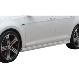 Prelungire praguri laterale compatibile cu VW Golf 7 R-Line Design, 2012-2020, negru