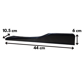Prelungire praguri laterale universale, negru Lucios, lungime 44 cm, 2 piese/set - Img 2