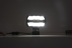 Proiector cu led 12V - 24V cu lumina DRL alb-galben pentru camioane, ATV-uri, jeep, tractor, masini agricole si agricole - Img 12