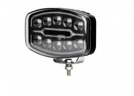 Proiector cu led 12V - 24V cu lumină DRL alb-galben pentru camioane, ATV-uri, jeep, tractor, mașini agricole și agricole
