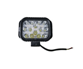 Proiector cu led, 42W, 12V-24V, 1500 lm, cu stroboscop si pozitie galbena, carcasa aluminiu - Img 1