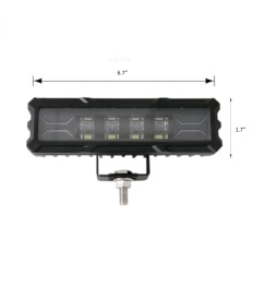 Proiector cu Led Bar, lungime 15.5 cm, Lumina Alba cu lumina de pozitie alb - galben, 12-24V, Pentru ATV SUV Jeep 4x4 Offroad Camion, 7D - Img 3