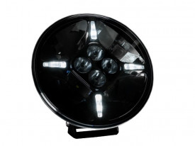 Proiector cu led camion faza lunga si pozitie, diametru 218mm, 12V-24V, pozitie cu leduri alb - portocaliu - Img 2