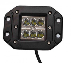 Proiector LED Auto Offroad 18W/12V-24V, 1320 Lumeni, Incastrabil, Spot Beam