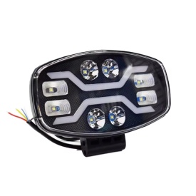 Proiector LED universal, cu 2 faze si pozitie cu led portocaliu,12V-24V
