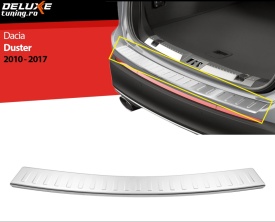 Protectie inox bara spate compatibil cu DACIA DUSTER 2010-2017 - Img 4