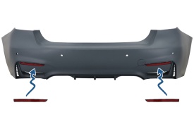 Reflectorizanti Catadioptru compatibil cu BMW Seria 3 F30 2011-2019 doar Bara Spate M3 Design