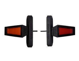 Set 2 Lampi de gabarit universale, cu LED, galben si rosu, 90mm ,12-24V compatibila remorci camioane platforme