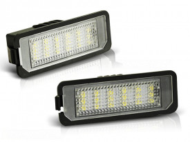 Set 2 lampi numar LED compatibil VW Passat B6, Golf 4, Golf 5, Golf 6, Golf 7, Lupo, New Beetle Passat CC, Polo, Phaeton, Scirocco - Img 1