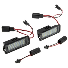 Set 2 lampi numar LED compatibil VW Passat B6, Golf 4, Golf 5, Golf 6, Golf 7, Lupo, New Beetle Passat CC, Polo, Phaeton, Scirocco - Img 2