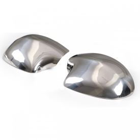 Set 2 ornamente din inox pentru capace de oglinda compatibil Renault Megane III 2008-2015, Fluence 2009-2016, Laguna 2008-2016 - Img 2