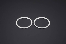 Set 2 ornamente inox proiectoare Nissan Qashqai, Qashqai +2 2010-2014 - Img 1
