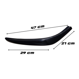 Set 2 Prelungiri Bara Fata universale dimensiune 47 cm, culoare negru lucios - Img 4