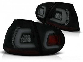 Set 2 stopuri LED compatibile cu VW GOLF 5 V 2003-2009 Negru Fumuriu LED BAR - Img 1
