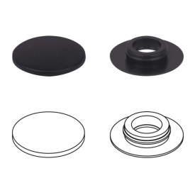 Set 4 bucati sistem de fixare in podea, clips rotund covorase compatibil cu Mercedes - Img 2