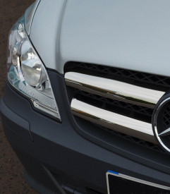 Set 4 ornamente inox grila Mercedes Vito W639 2010-2014 - Img 3
