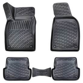 Set covorase auto cauciuc Audi A4 B6 / B7 2001-2007 forma tavita - Img 1