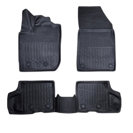 Set covorase auto cauciuc Dacia Duster II 2017-2023, tractiune fata 4x2, forma tavita 3D