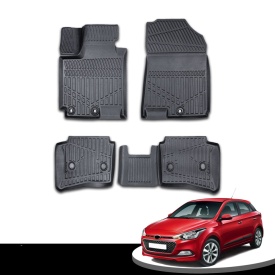 Set covorase auto cauciuc Hyundai i20 2014-2020, forma tavita 3D - Img 4