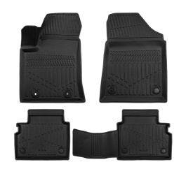 Set covorase auto cauciuc Hyundai Kona 2023->, forma tavita 3D