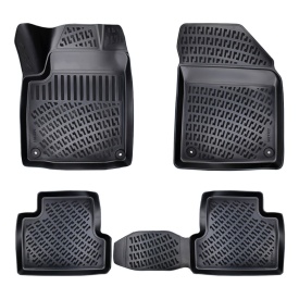 Set covorase auto cauciuc Jeep Cherokee KL 2014-2019 forma tavita