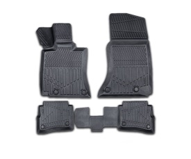 Set covorase auto cauciuc Mercedes clasa E W214 2020-> forma tavita 3D - Img 1