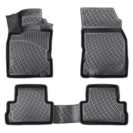 Set covorase auto cauciuc Nissan Qashqai II 2014-2020 forma tavita - Img 1