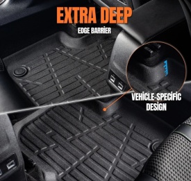 Set covorase auto cauciuc Skoda Superb 3 III 2015-2023, forma tavita 3D - Img 3