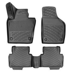 Set covorase auto cauciuc VW Sharan II 2010->, 5 locuri, forma tavita - Img 1