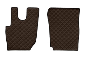 Set covorase camion, piele ecologica compatibil cu Daf CF 2013-> Maro AUTOMAT - Img 2